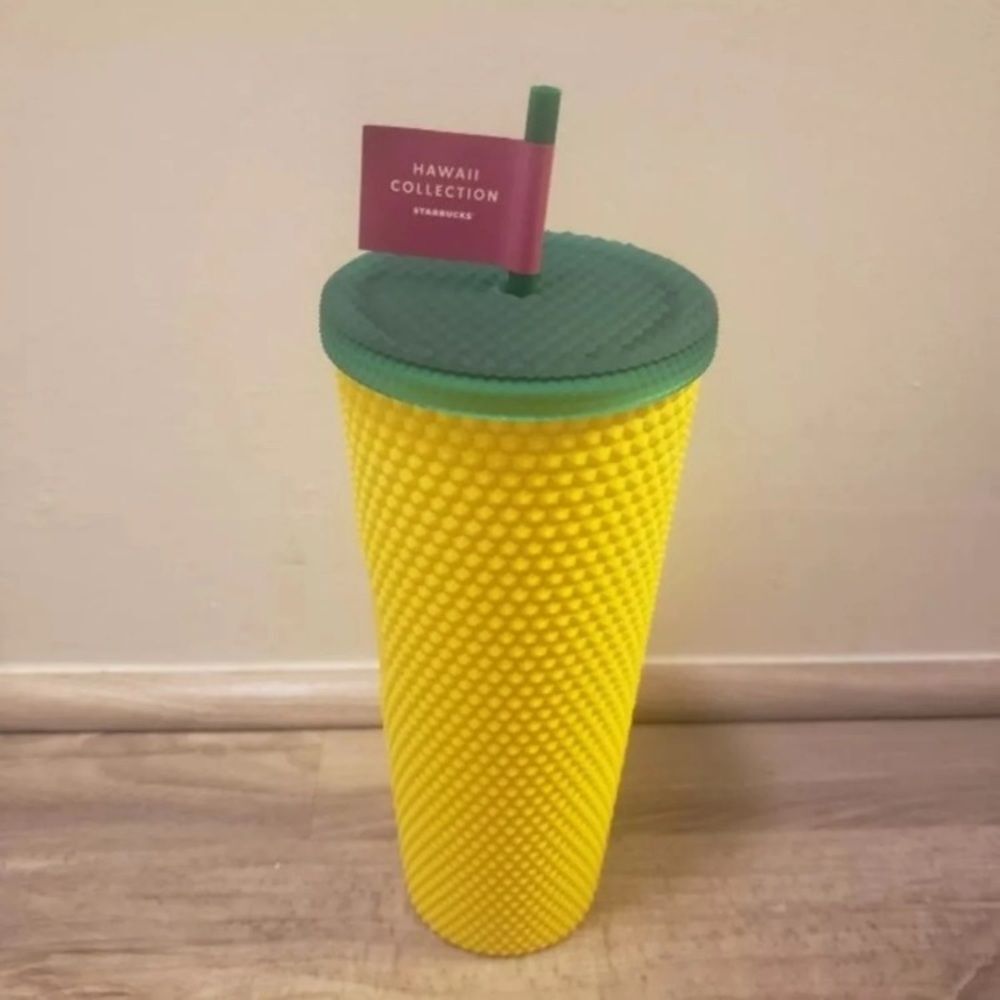 Starbucks Hawaii Exclusive Pineapple Studded Tumbler Cold Cup‎ 24oz